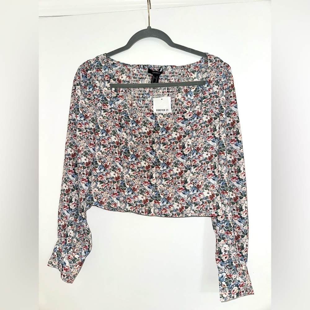 Floral Print Crop Top